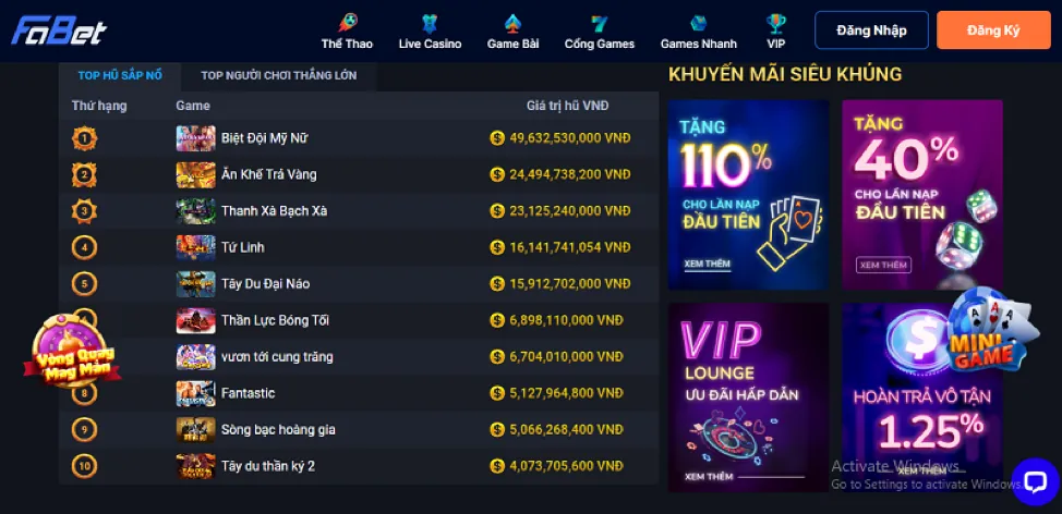 Biểu đồ thời gian phát triển của ev88 win